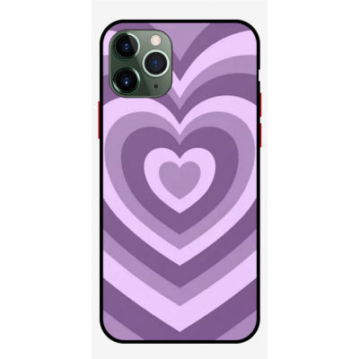 Husa IPhone 15 Pro Max, Protectie AirDrop, Heart is Purple